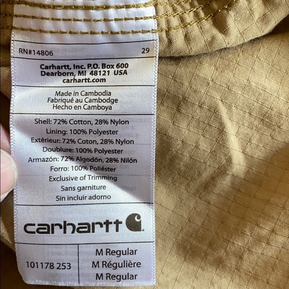 Carhartt Men’s Button Front Shirt Size Medium - Picture 11 of 14